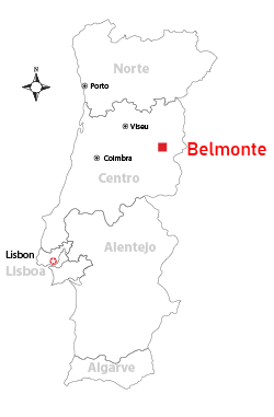 belmonte portugal location map
